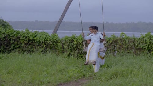Onam traditional swing in Kerala called oonjal attam is traditional family entertainment during onam