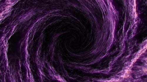 Fluid Purple Swirling Tunnel Background Loop