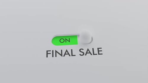 Switching on the FINAL SALE switch