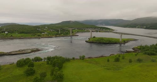 Saltstraumen, small strait with one of World’s strongest tidal currents