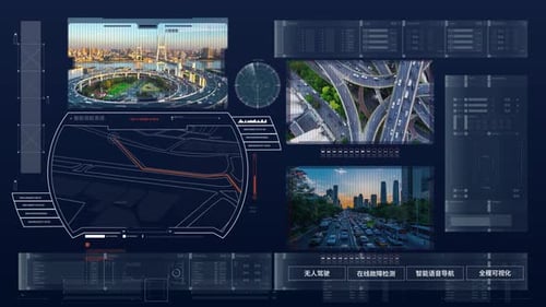 4K HUD Simple Technology Car Driving Technology Navigation Promotion Display
