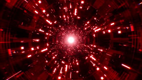 Red Technology Background