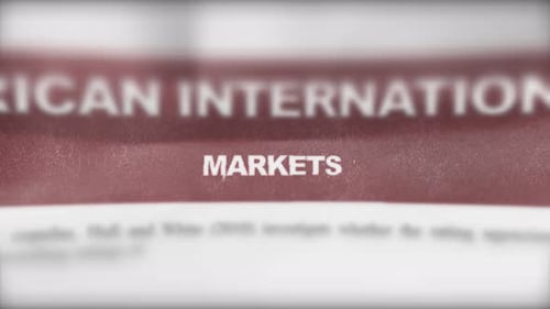 Markets Breaking News Photoreal Newspaper