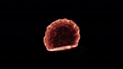 Fiery Particle Burst Abstract Reveal Effect