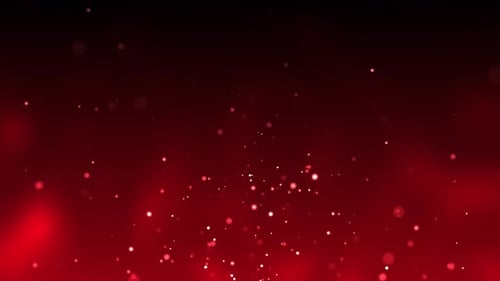 Red Shimmering Particles Rising Abstract Background Loop
