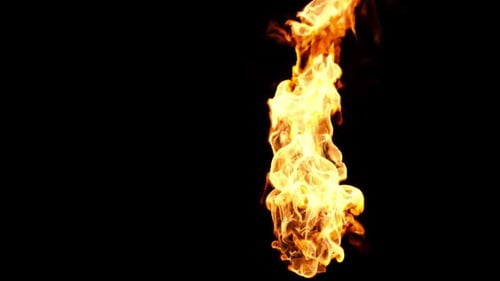 Realistic Fireball Ignition and Rising Flame