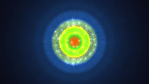 Glint circular ring in glow intensity animation background