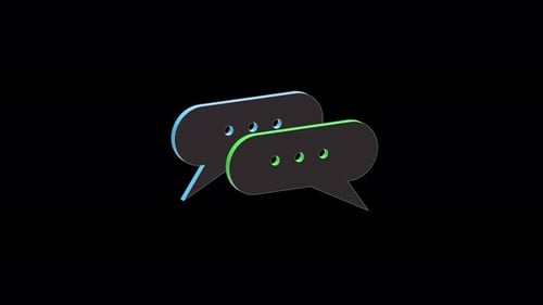 Animated Chat Message Bubbles for Communication Graphics