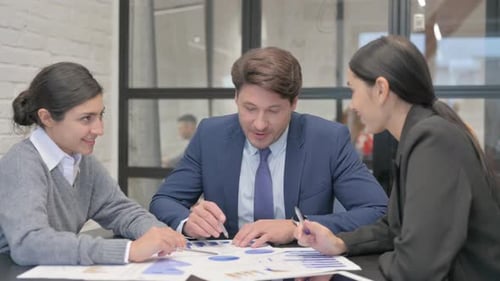 Business Meeting with Colleagues in the Office