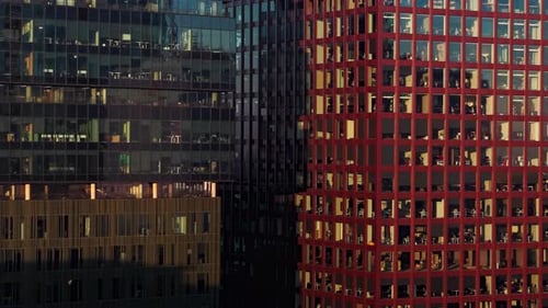 Modern office buildings city center business district