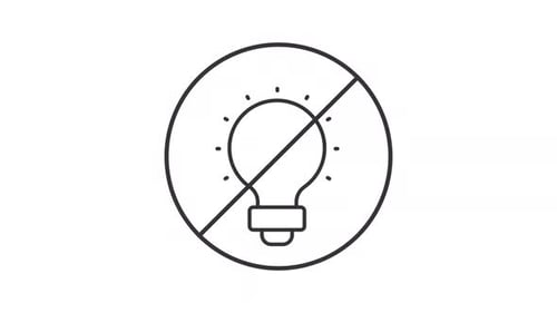No bright light line animation