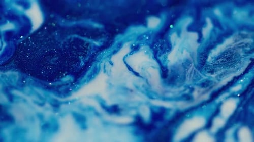 Bokeh Art Ripple Stream Marble Paint Water Spark