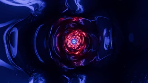 Vj Loop A Mesmerizing Colorful Infinite Tunnel Spirals in Vibrant Neon Lights