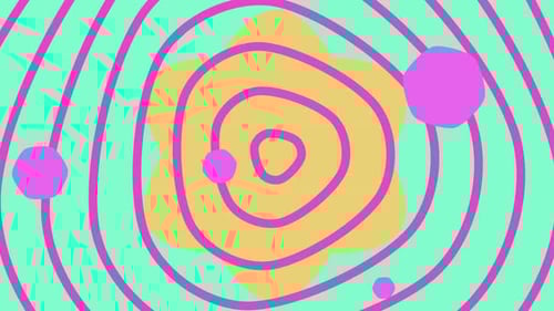 Fond coloré animé avec un motif d'étoile