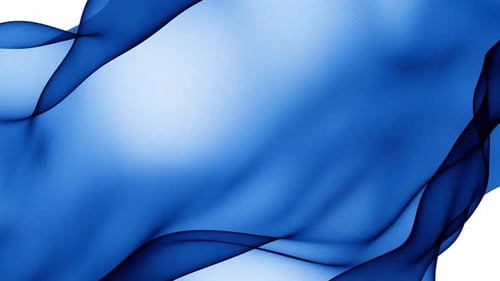 Smooth Blue Abstract Fluid Wave Motion Background