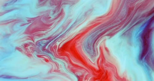 Abstract Swirls of Red, Purple, and Blue