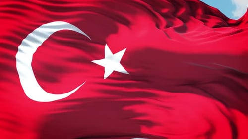 Animation der Nationalflagge der Türkei