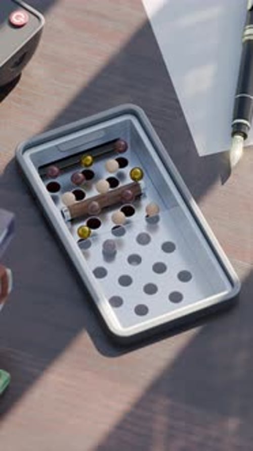 Conceito de tecnologia 3D Loop on Cellphone