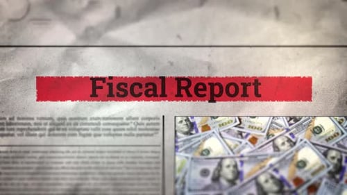 Fiscal Report Title On Digital Newspaper