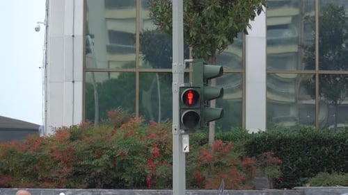 Semáforos na rua. Semáforos de rua