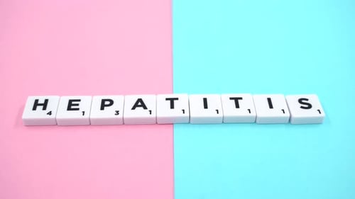 Hepatitis letter isolated 4K