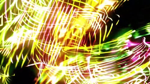 Dynamic Abstract Glowing Lines Background Animation