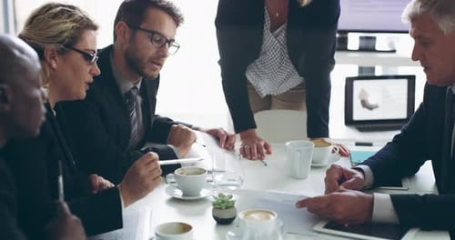 Business Team Meeting in a Modern Office