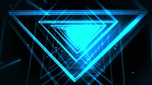 Animated Neon Tunnel Background Video