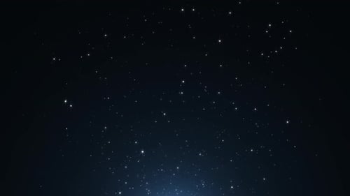 Animated Twinkling Stars Cosmic Night Sky Loop Background