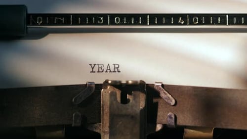 Typewriter Showing the Year 1941 on Paper Capturing a Moment in History and the Feel of Vintage