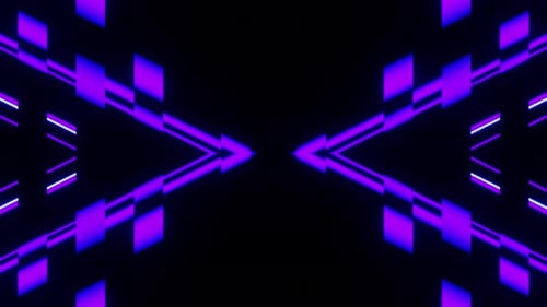 Purple With Blue X Ray Vj Loop Background Textured