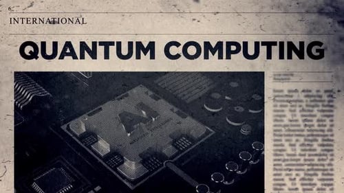 Quantum Computing Title On Newspaper Headline Style