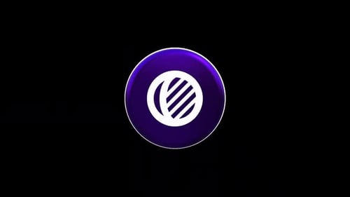 Purple 3D Rotating Disc Logo Reveal