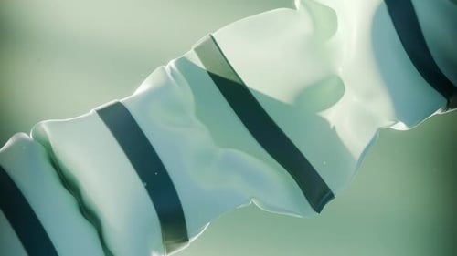 Abstract Fluid Wave Fabric Animation