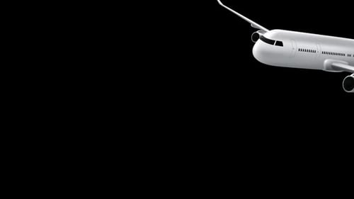 Air Plane Transition 2 Alpha Channel