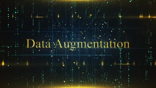 Palavra de aumento de dados sobre fundo tecnológico