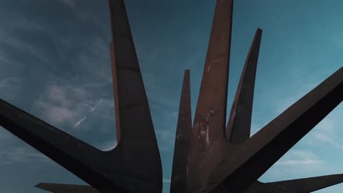 Brutalism Monument ar Dusk 4