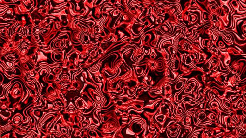 Abstract Red Liquid Flowing Organic Pattern Background
