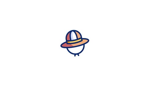 Animated Sketch Hat Icon Reveal