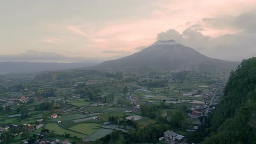 Batur Lake Active Volcano Mount Bali Indonesia