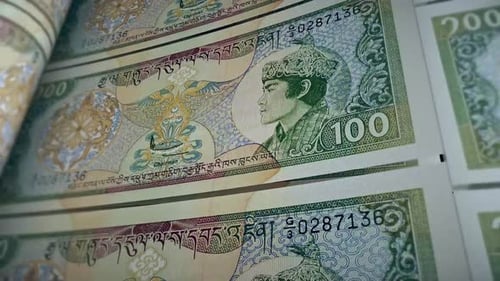 Billets de 100 Ngultrum du Bhoutan