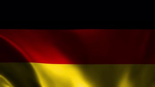Realistic Waving German Flag Animation