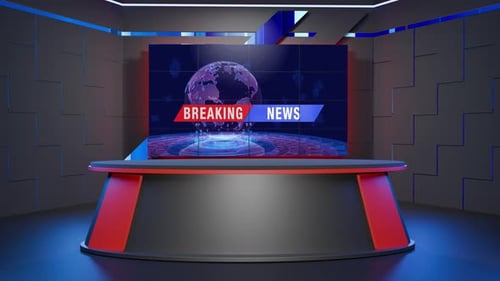 News Studio Background Loop.
