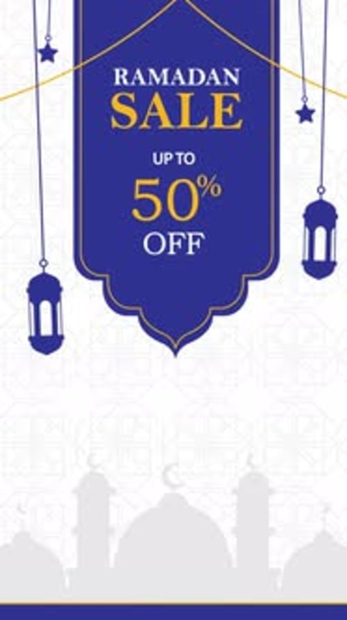 Ramadan Special Discount Social Media Post Template Animation Video - Instagram Story