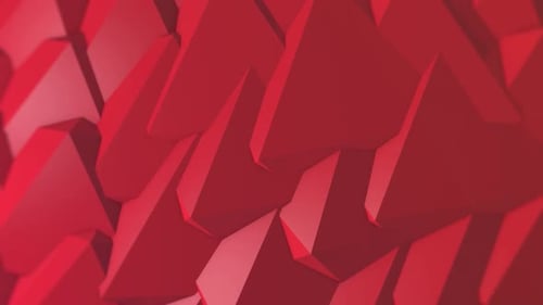 Red Geometric Motion Background For Your Videos