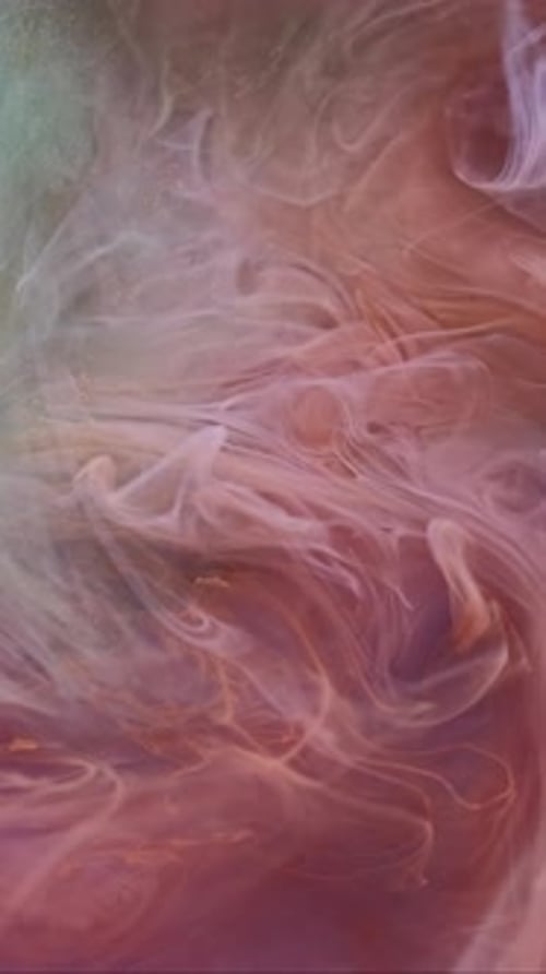 Swirling Pink Abstract Ink in Water Background