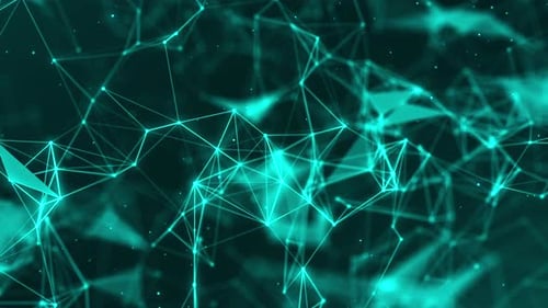 Glowing Futuristic Digital Network Plexus Background Animation