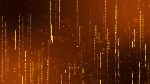 HD 3D animation. Glitter particles abstract background flickering particles bokeh effect