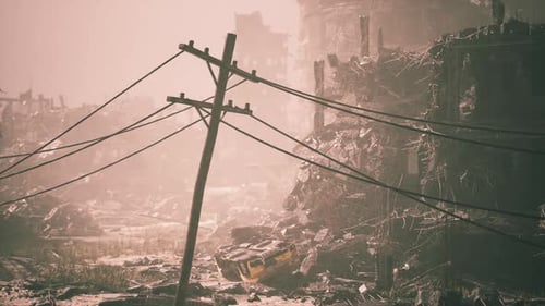 City in Ruins After Devastating Military Action Left Destruction Everywhere