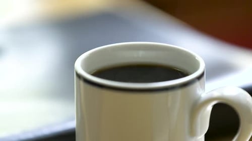 Close Up of Mug Filled with Coffee